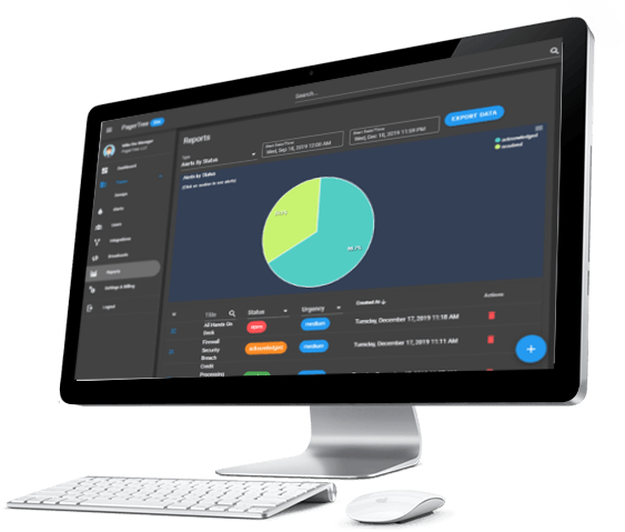 PagerTree reports page on Mac
