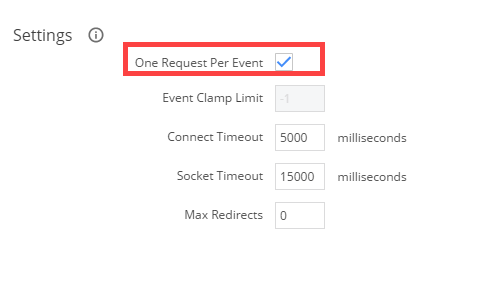 Check One Request per Event