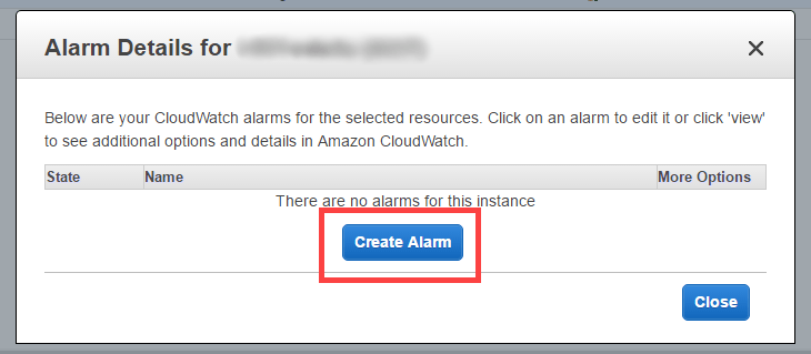 Create EC2 Alarm