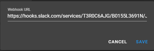 Paste the generated url you copied