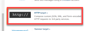 Click HTTP target