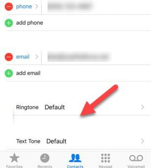 Select Rintone or Text Tone
