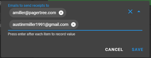 Add Emails and Click Save