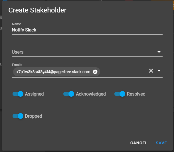 Create Stakeholder Form