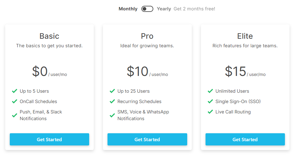 PagerTree Pricing