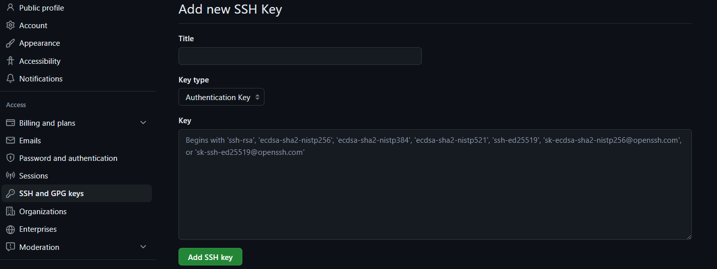 GitHub SSH Key