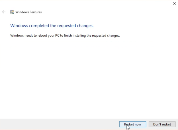 WSL Computer Restart