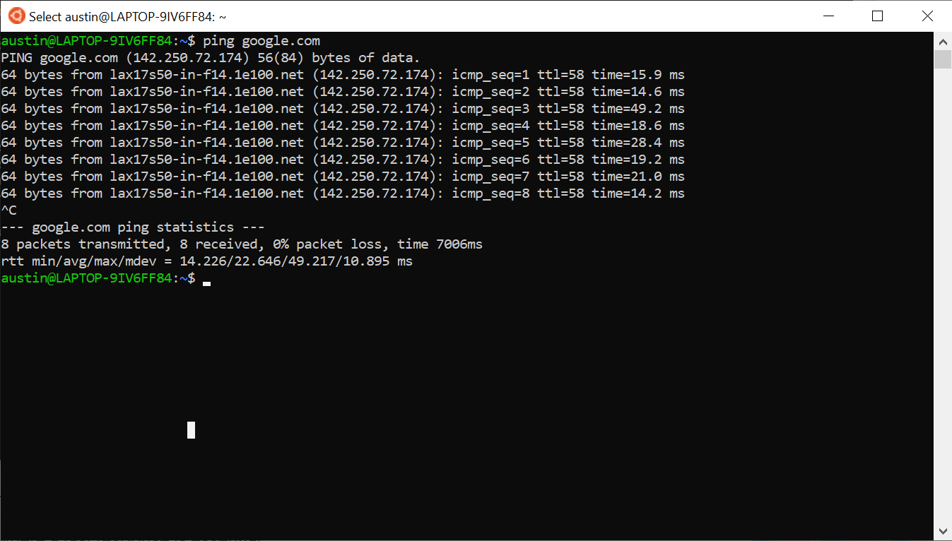 Ping Test