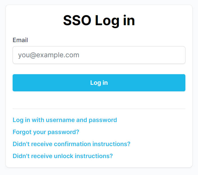 SSO Login