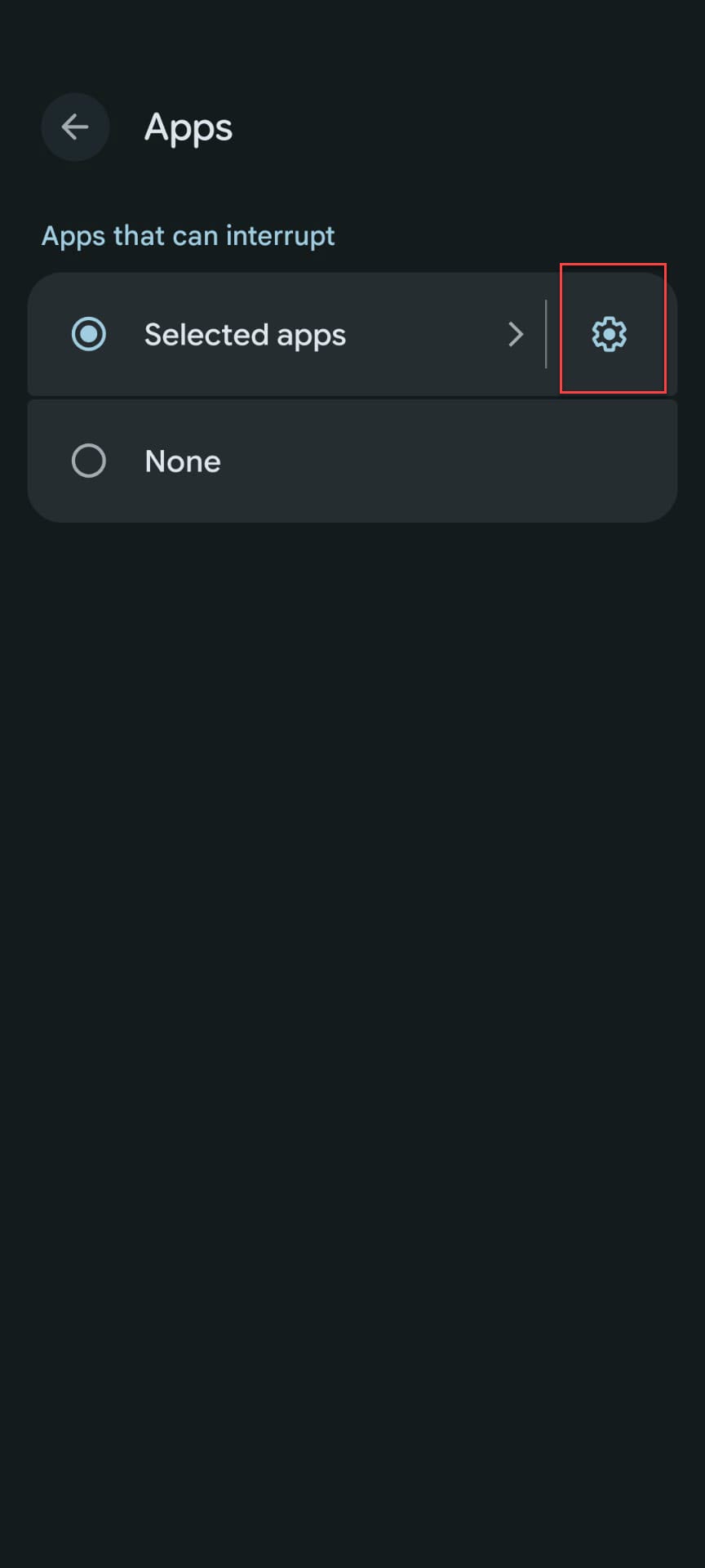 apps bypass setting