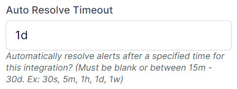PagerTree Auto Resolve After Timeout Option