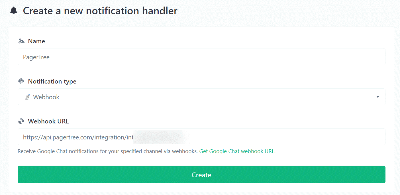 New Notification Handler Form