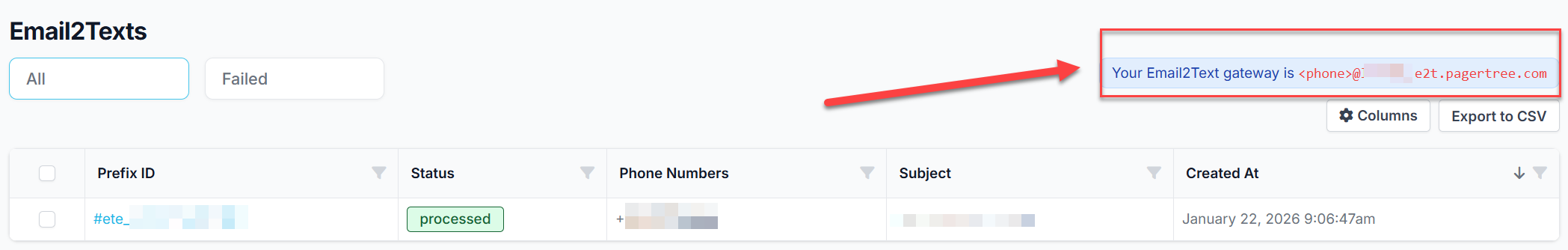email-2-text gateway domain