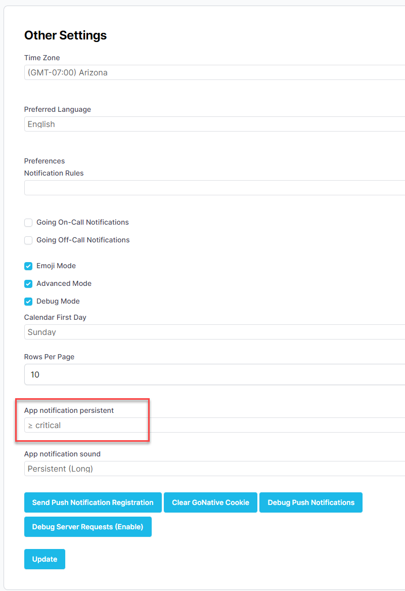 Notification Persistence