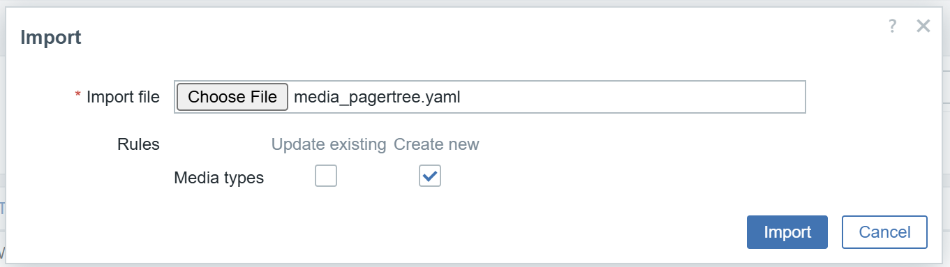 Import the PagerTree Media Type