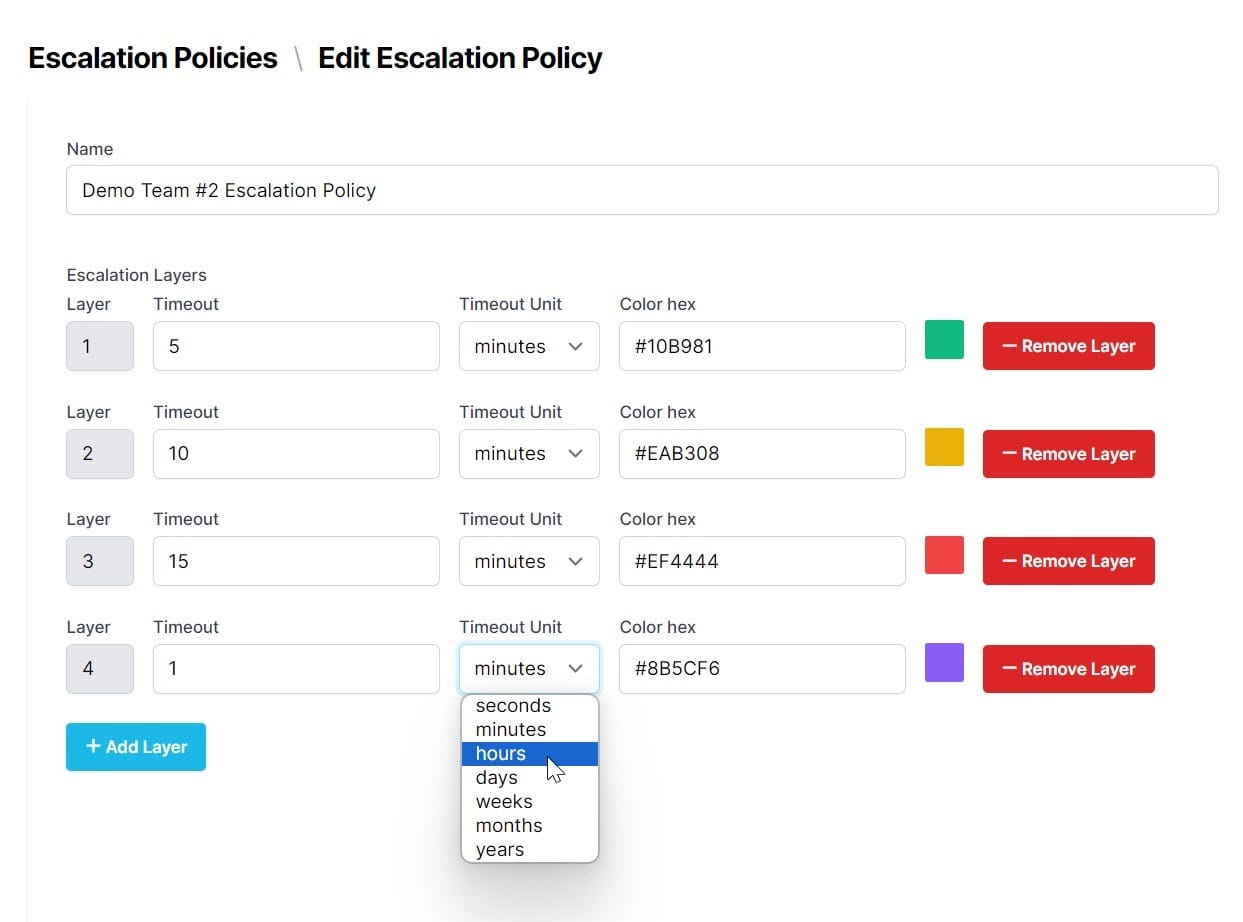 Escalation Policy